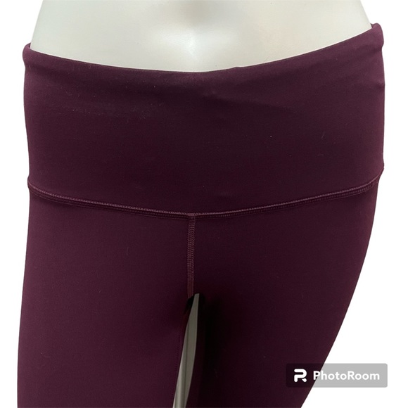 90 Degree by Reflex Deep Purple Plum Capri Length Leggings - Size Small - Picture 2 of 9